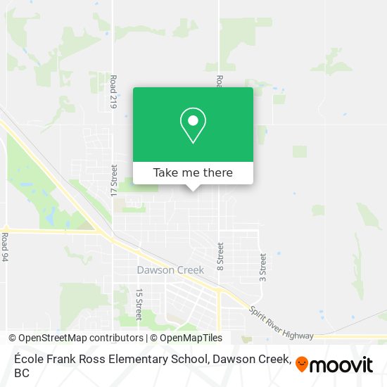 École Frank Ross Elementary School map