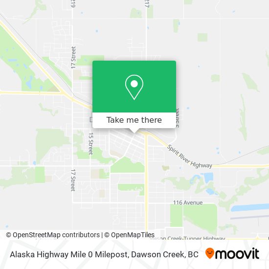 Alaska Highway Mile 0 Milepost plan