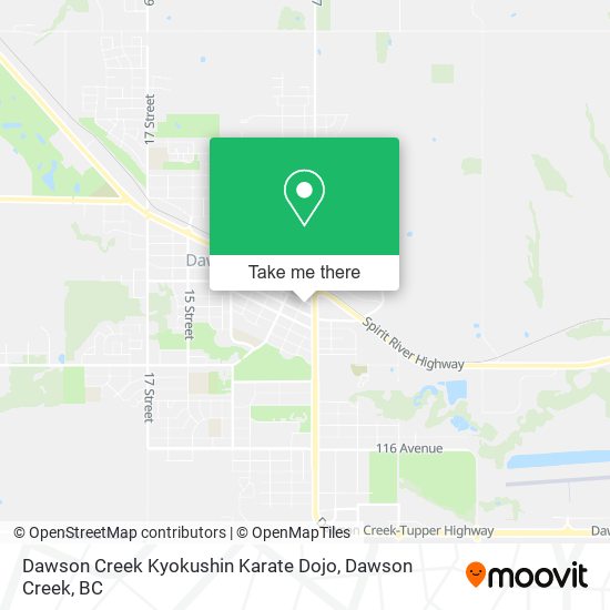 Dawson Creek Kyokushin Karate Dojo map