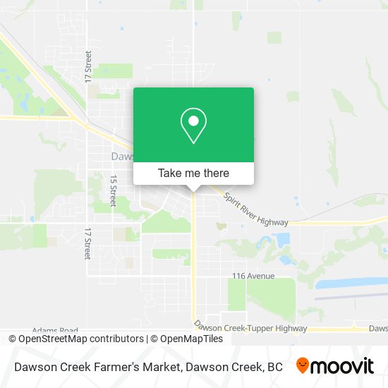 Dawson Creek Farmer's Market map