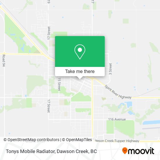 Tonys Mobile Radiator map