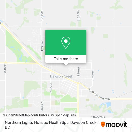 Northern Lights Holistic Health Spa map