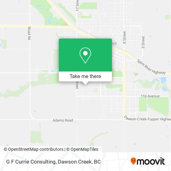G F Currie Consulting map