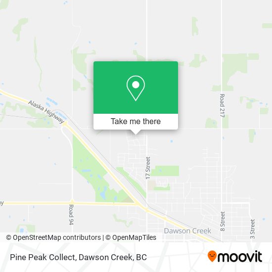 Pine Peak Collect map