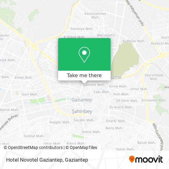 Hotel Novotel Gaziantep map