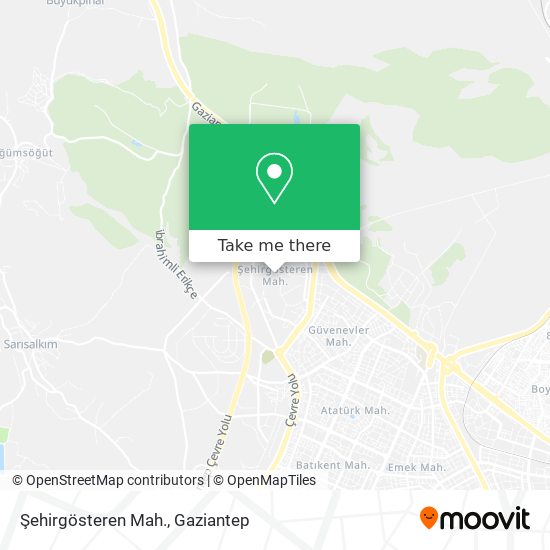 Şehirgösteren Mah. map