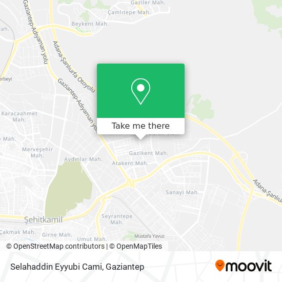 Selahaddin Eyyubi Cami map
