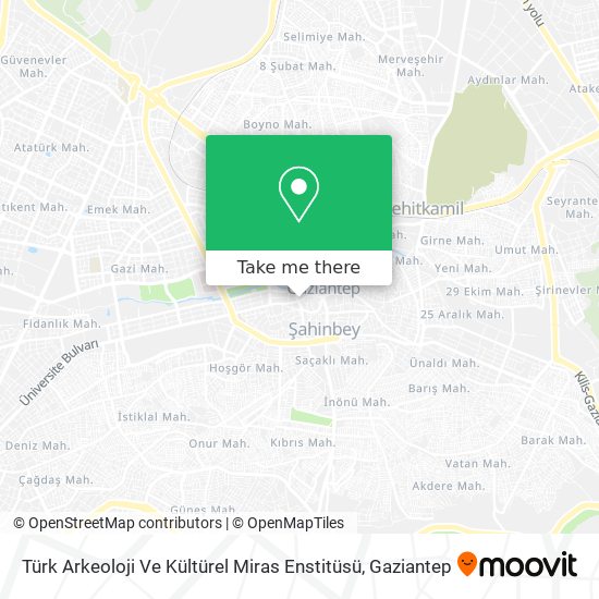Türk Arkeoloji Ve Kültürel Miras Enstitüsü map