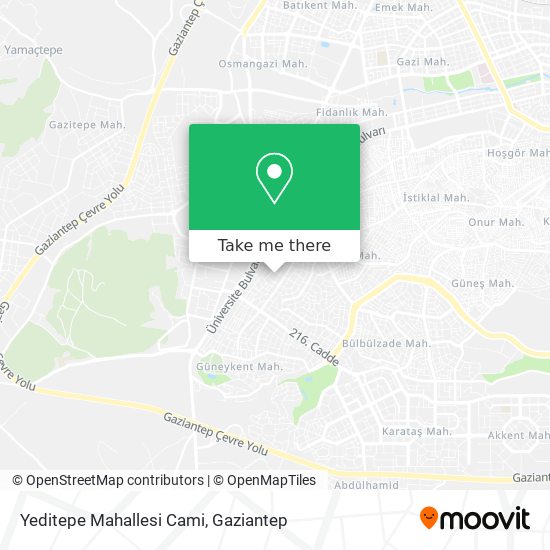 Yeditepe Mahallesi Cami map