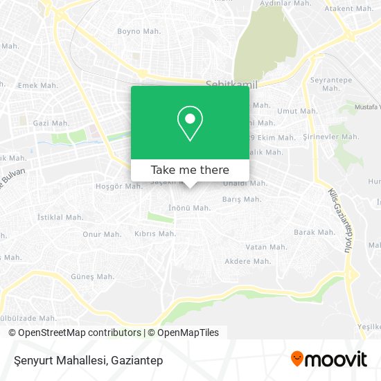 Şenyurt Mahallesi map