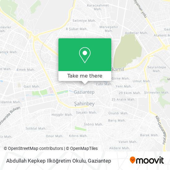Abdullah Kepkep Ilköğretim Okulu map