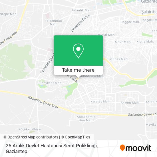 25 Aralık Devlet Hastanesi Semt Polikliniği map