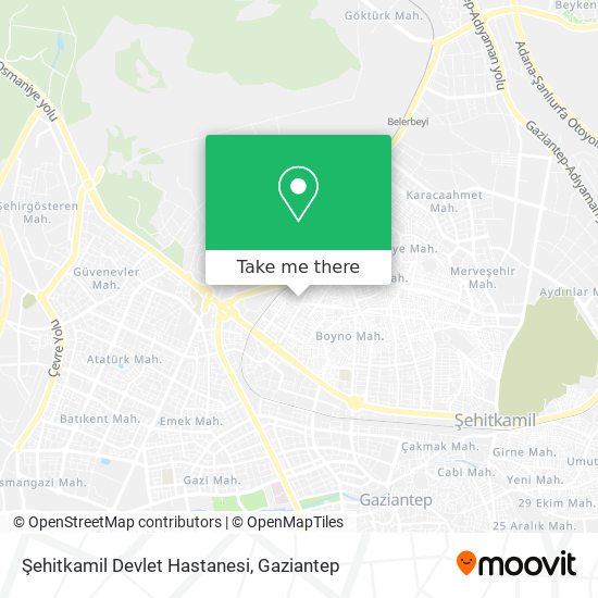 Şehitkamil Devlet Hastanesi map