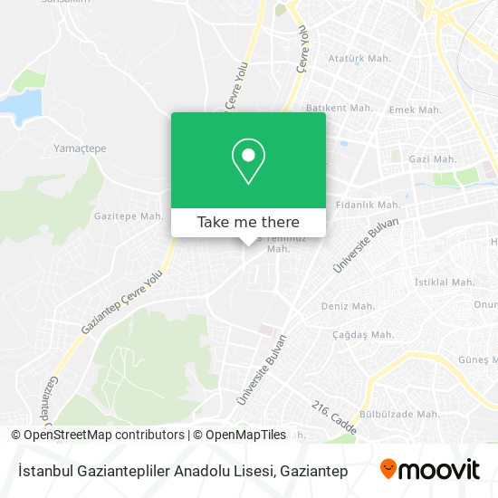 İstanbul Gaziantepliler Anadolu Lisesi map