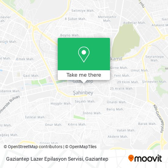 Gaziantep Lazer Epilasyon Servisi map