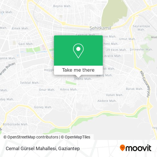 Cemal Gürsel Mahallesi map