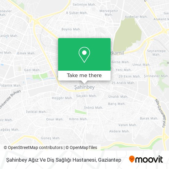 Şahinbey Ağız Ve Diş Sağlığı Hastanesi map