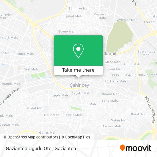 Gaziantep Uğurlu Otel map