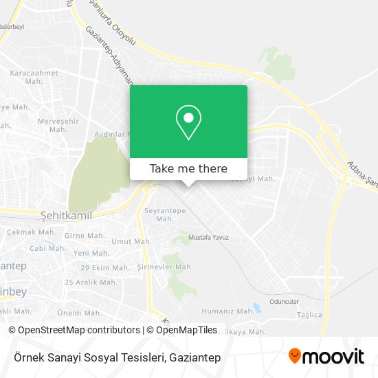 Örnek Sanayi Sosyal Tesisleri map