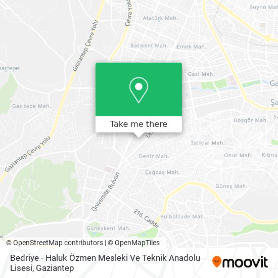 Bedriye - Haluk Özmen Mesleki Ve Teknik Anadolu Lisesi map