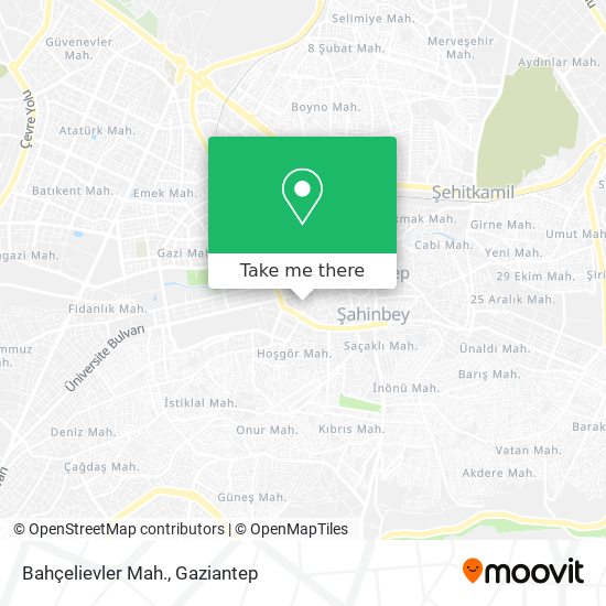 Bahçelievler Mah. map