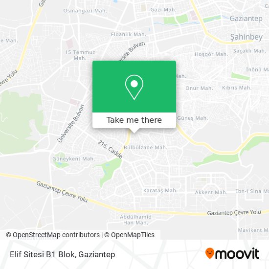 Elif Sitesi B1 Blok map