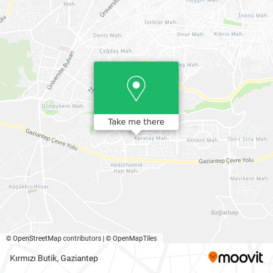 Kırmızı Butik map