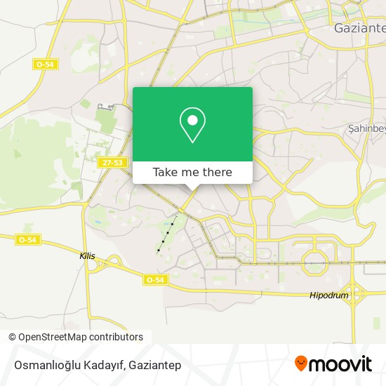 how to get to osmanlioglu kadayif in sahinbey by bus