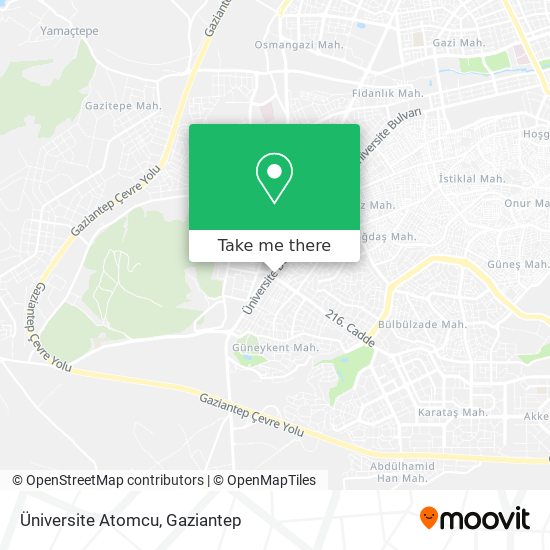 Üniversite Atomcu map