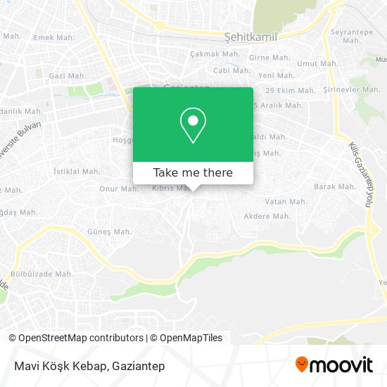 Mavi Köşk Kebap map