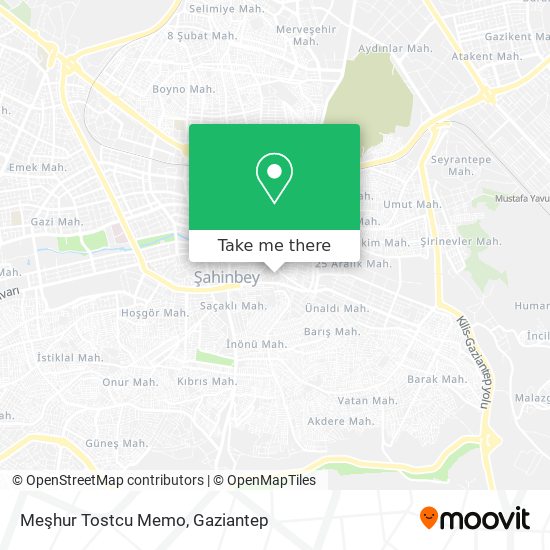 Meşhur Tostcu Memo map
