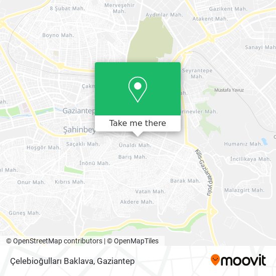 Çelebioğulları Baklava map