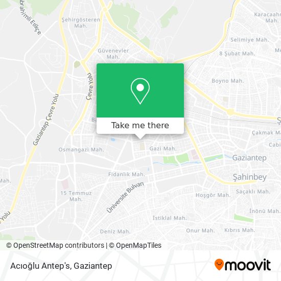 Acıoğlu Antep's map