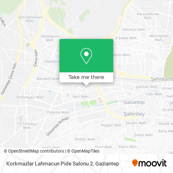 Korkmazlar Lahmacun Pide Salonu 2 map