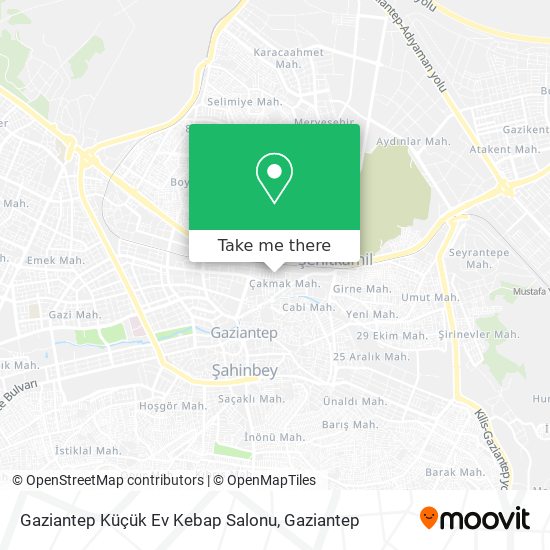 Gaziantep Küçük Ev Kebap Salonu map