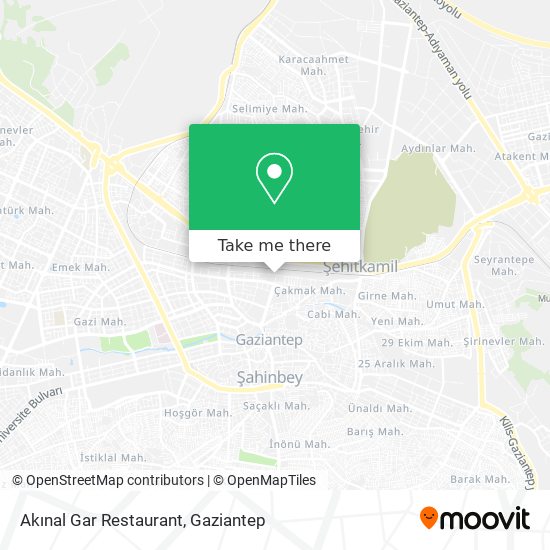 Akınal Gar Restaurant map