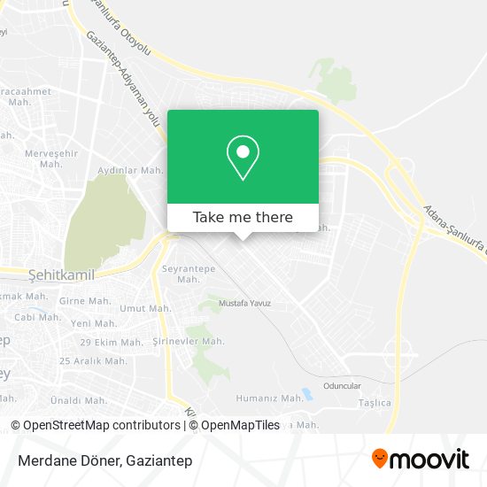 how to get to merdane doner in sehitkamil by bus