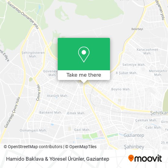 Hamido Baklava & Yöresel Ürünler map