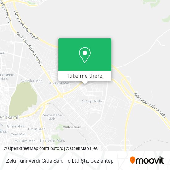 Zeki Tanrıverdi Gıda San.Tic.Ltd.Şti. map