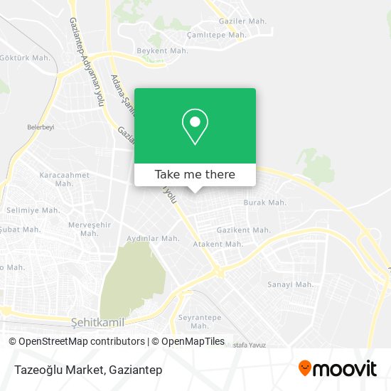 How To Get To Tazeoglu Market In Sehitkamil By Bus How To Get To Tazeoglu Market In Sehitkamil By Bus