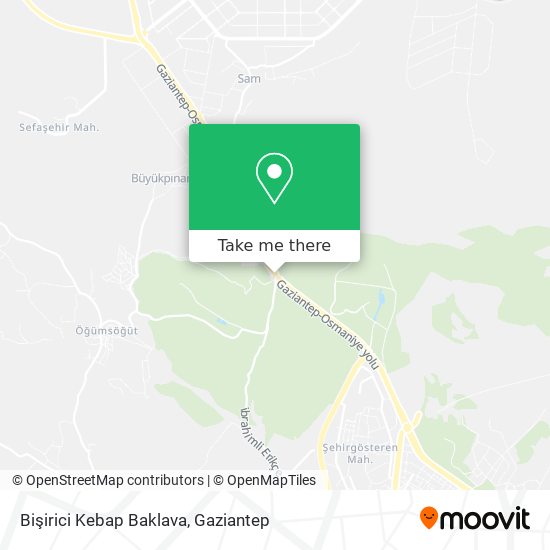 Bişirici Kebap Baklava map
