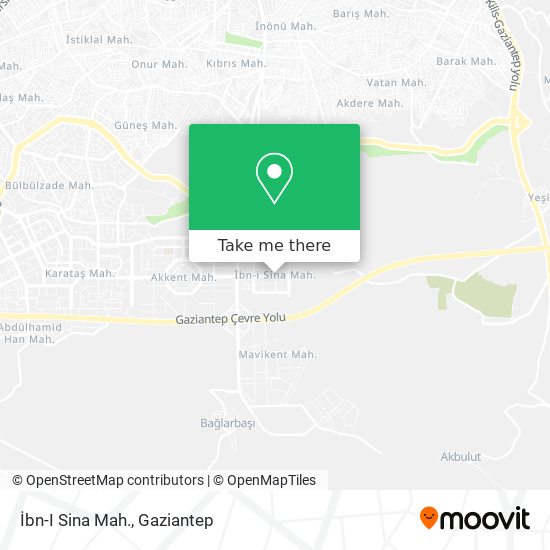 İbn-I Sina Mah. map