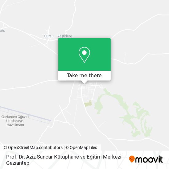 Prof. Dr. Aziz Sancar Kütüphane ve Eğitim Merkezi map
