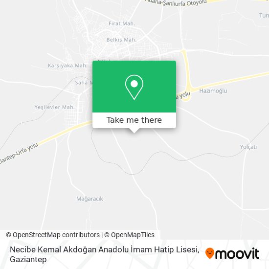 Necibe Kemal Akdoğan Anadolu İmam Hatip Lisesi map