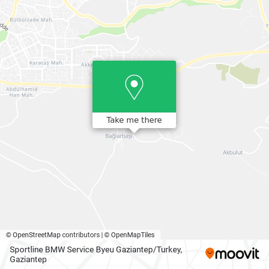 Sportline BMW Service Byeu Gaziantep / Turkey map