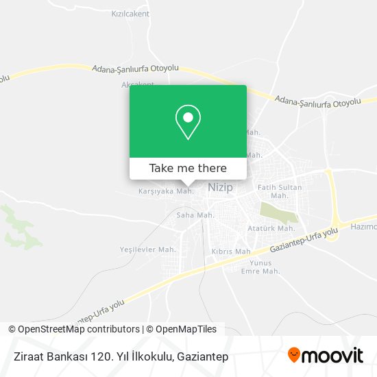 Ziraat Bankası 120. Yıl İlkokulu map