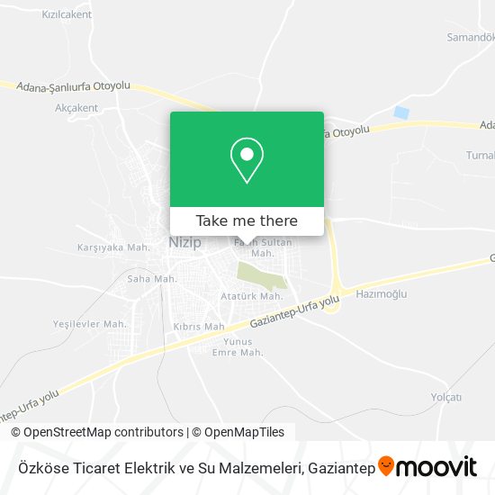 Özköse Ticaret Elektrik ve Su Malzemeleri map