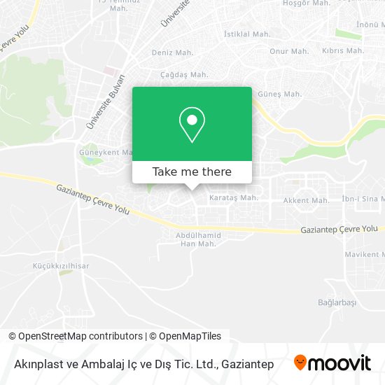 Akınplast ve Ambalaj Iç ve Dış Tic. Ltd. map