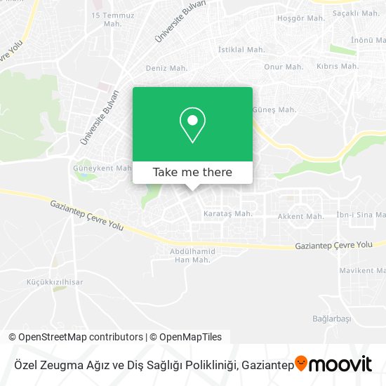 Özel Zeugma Ağız ve Diş Sağlığı Polikliniği map
