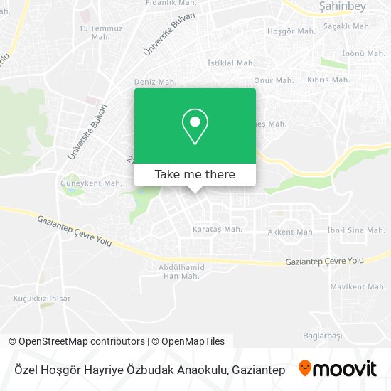 Özel Hoşgör Hayriye Özbudak Anaokulu map